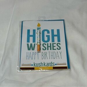 🐼 3/$25 Kushkards High Wishes Birthday Card